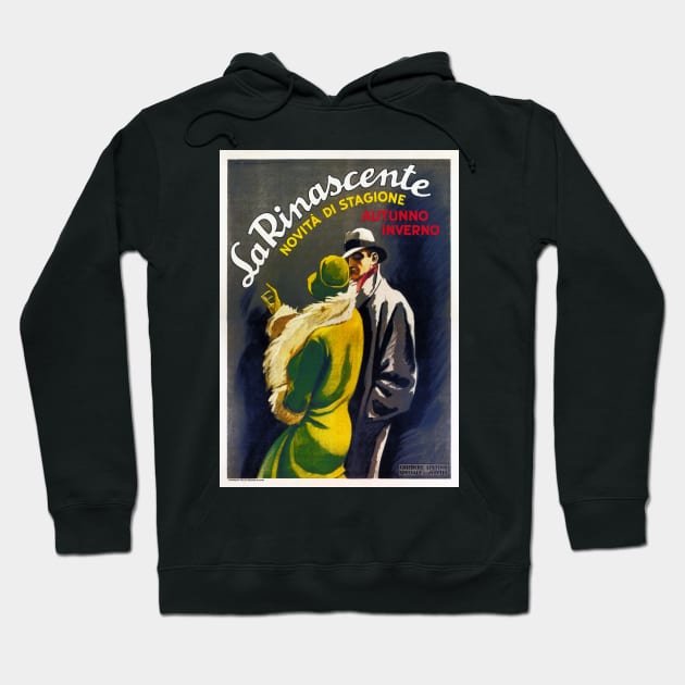 LA RINASCENTE New Season by Marcelo Dudovich Milano Italy Departmental Store Advertisement Hoodie by vintageposters